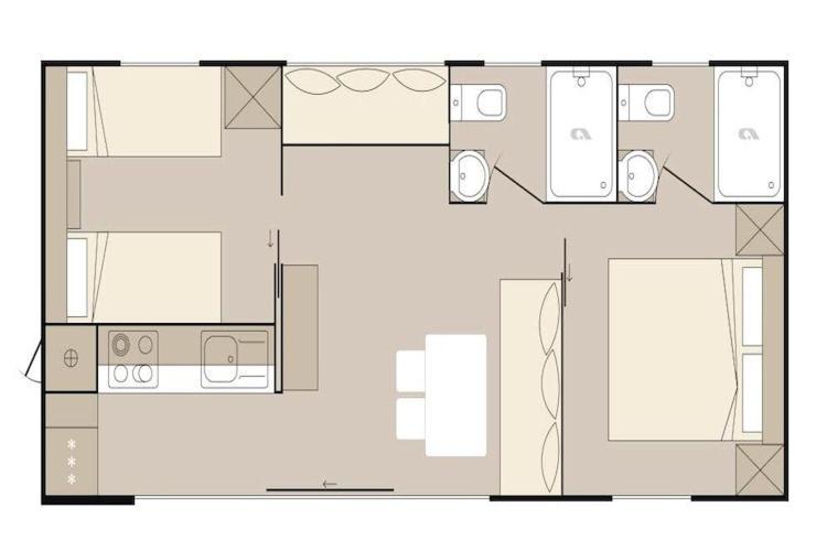 Mobile Home Mediteran Superior By The Pool In Caravan Park Strasko, Novalja Exterior photo